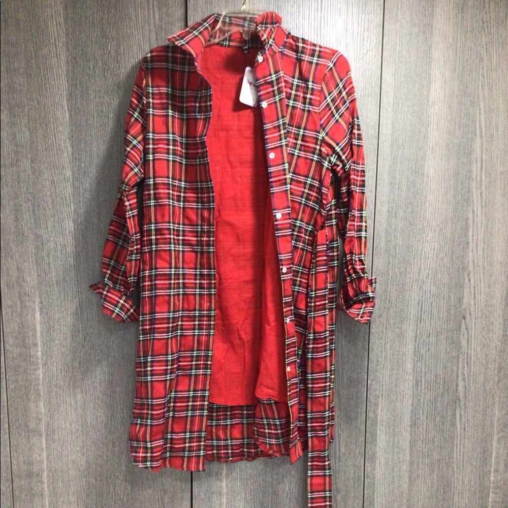 Red and black dress/ robe for woman